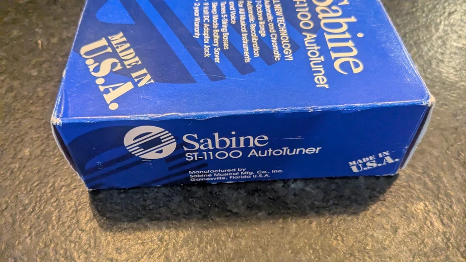De colección Sabine ST-1100 AutoTuner Guitarra Bajo Instrumento Afinador Hecho en EE. UU. Foto 3 de 4