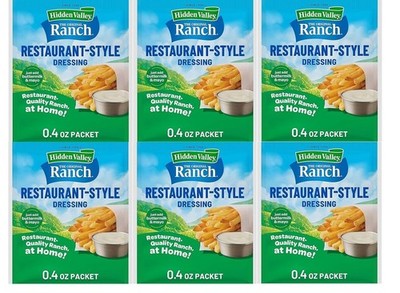 Hidden Valley Original Ranch Buttermilk Salad Dressing and Seasoning Mix 6 Pack