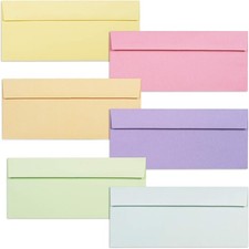 Colored Envelopes Letter Size 36-Pack 10 Business Envelopes 4 1/8 x 9 1/2 In...