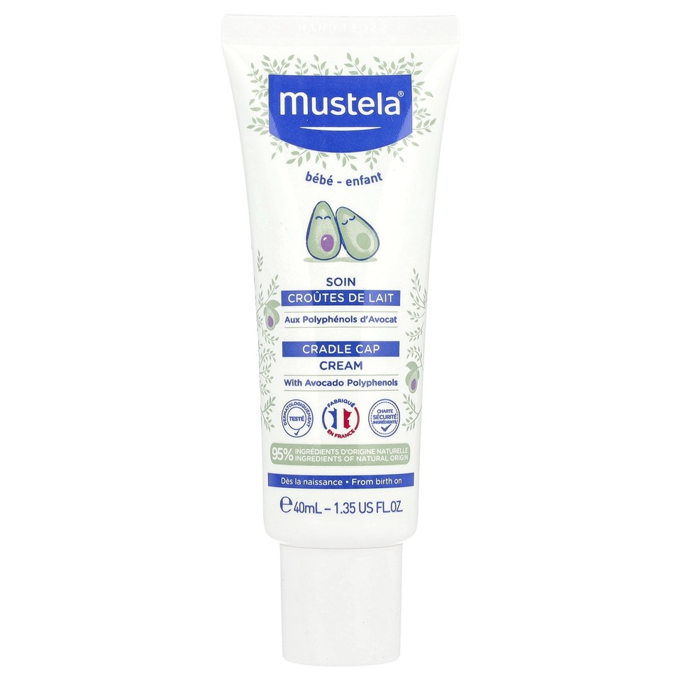 Cradle Cap Cream, Fragrance Free, 1.35 fl oz (40 ml)