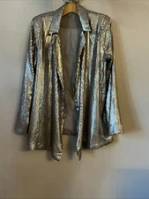 ASOS Lovely Brown Sequin Blazer Jacket - Size 12
