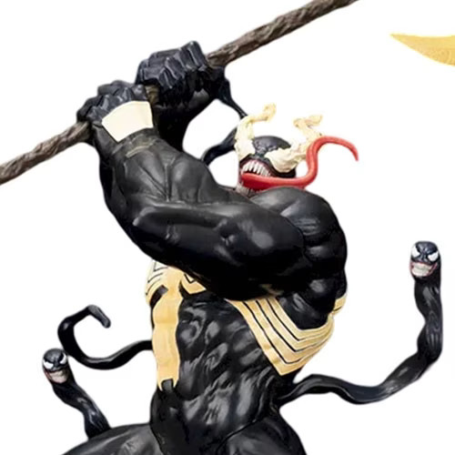 Figurine Venom King In Black Sega Luminasta, statuette de collection premium noire
