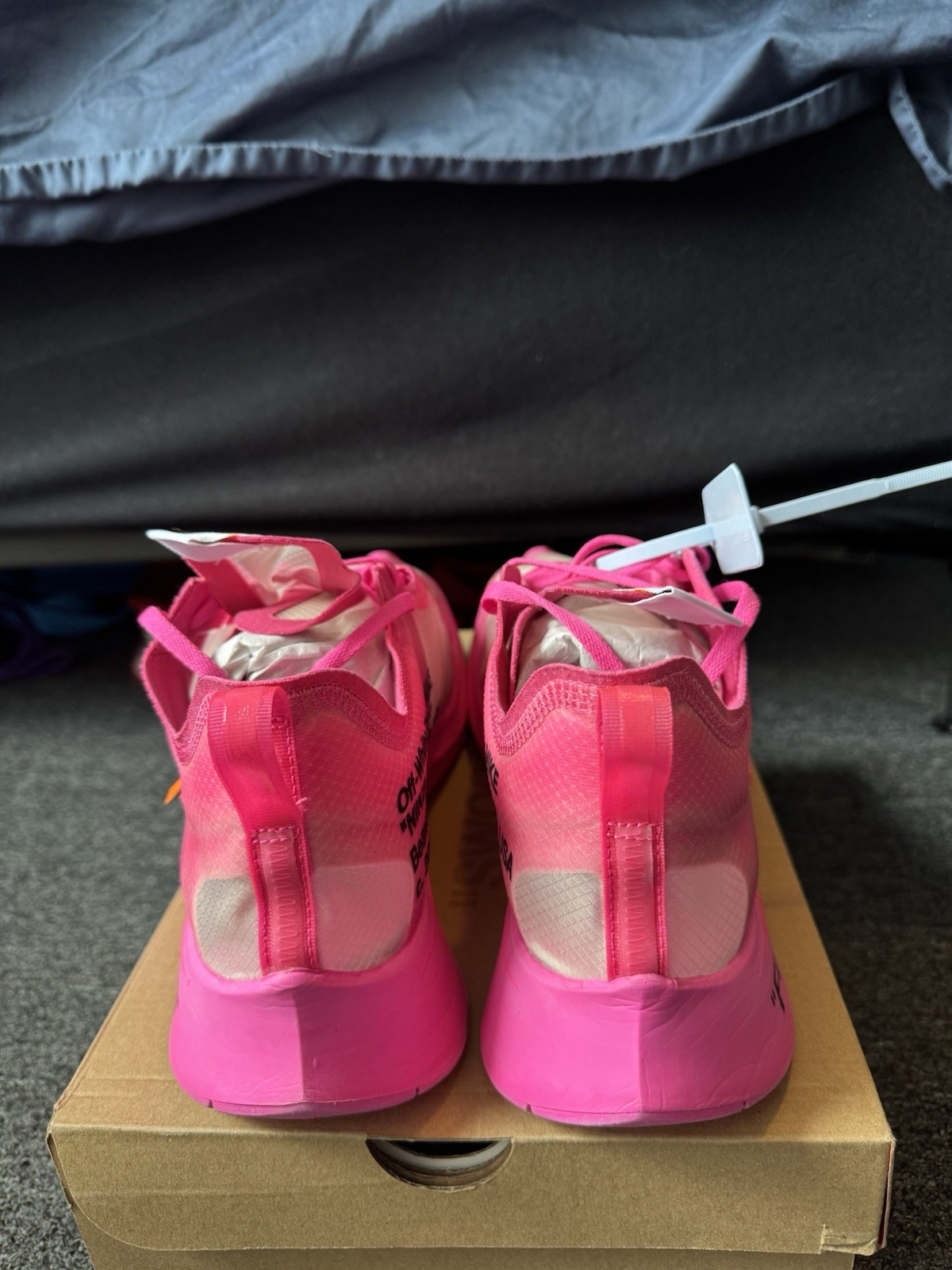 OFF WHITE X NIKE Taglia 14 Nike Off White x Zoom Fly SP rosa tulipano