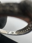 925 Sterling Silver Textured Shoulders 1CT Round CZ  Solitaire Ring Size 5.5 — photo 5