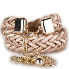 Cintura oro rosa gioiello da donna elegante cinta rose gold di corda intrecciata