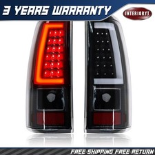 Black Led Tail Lights For 03-06 Chevy Silverado Gmc Sierra 1500 2500hd 3500
