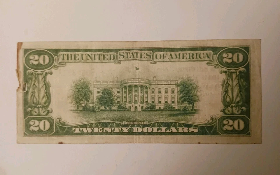 1929 The First National Bank Of The City Of New York $20 Small Note, SN B064391A - Image 4 of 4