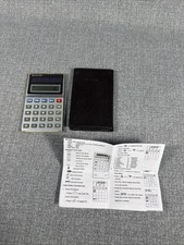 Vintage Sharp EL-326H Solar Cell Calculator Case ELSI Mate Tested Works