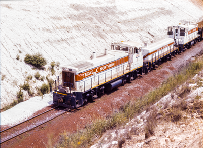 #ad #ad Texas amp; Northern Diesel Switcher — Lone Star TX — 7 31 1976 —Large Format Slide $24.99