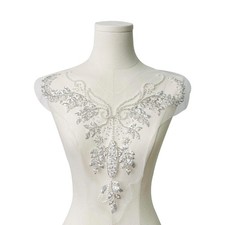 White Rhinestone Appliques for Wedding Gowns ...