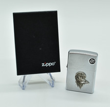 Zippo - HOWLING WOLF & MOON LIGHTER, 1999, New, Raised Logo, Niagara Falls