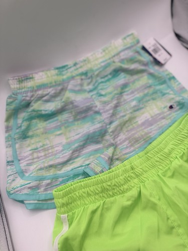 Set Of 2 Girls Champion Lightweight Running Shorts SZ XL Pretty Summer Colors - Picture 4 of 5