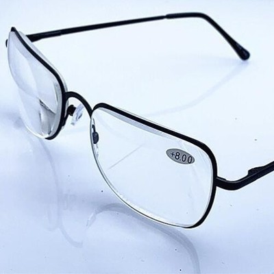 Strong Reading Glasses +6.50 +7.00 +7.50 +8.00 High Power Magnification Black @B