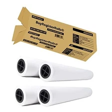 36’’ x 150’ Plotter Paper (New & Premium 4 Rolls) 20 lb Uncoated 96 Bright 