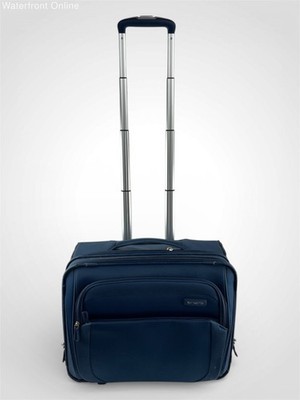 Samsonite Business Rolling Carry-On Luggage Laptop Bag 1000547 Blue 17''x14''x9''