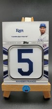 2022 Topps Series 1 Wander Franco RC Player Jersey Number Medallion #JNM-WF Rays