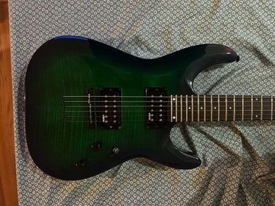 SCHECTER C-6 ELITE AQUA BURST ELECTRIC GUITAR EXCELLENT CONDITION