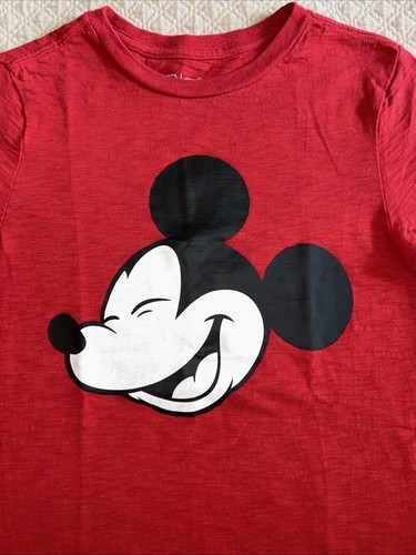 Gap Kids Disney Shirt Mickey Mouse Regular Fit Red T Shirt Unisex Kids L (9/10) - Picture 2 of 7