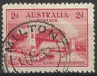 AUSTRALIA/1932/USED/SC#130/ OPENING OF THE SYDNEY HARBOR BRIDGE/ 2p RED