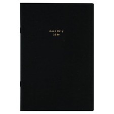 Daigo 2026 Planner Isshoni. Monthly Block A5 Compatible Black E8034 December
