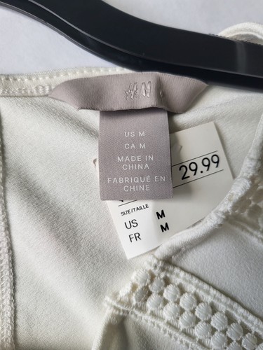 H&M White Short Sleeve Blouse - Picture 14 of 15