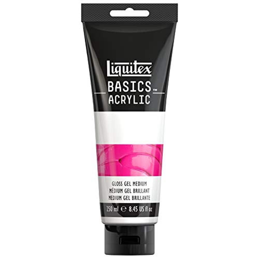 (TG. 250ml) Liquitex Basic Medium Gloss Gel, Nessuno, 250ml - NUOVO