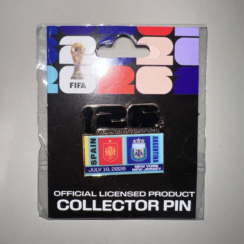 FIFA World Cup 2026 FINAL Spain vs Argentina Official Licensed Collector Pin