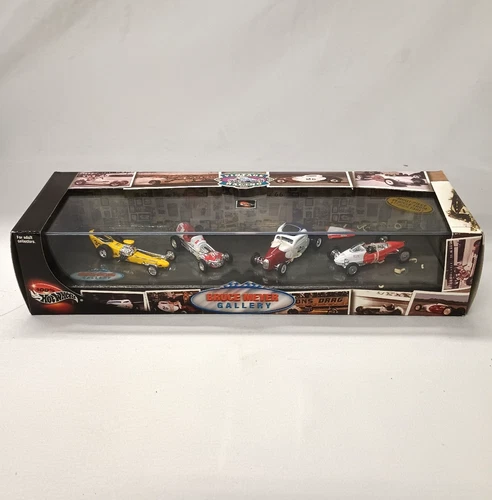 Hot Wheels 100% Bruce Meyer Gallery Vintage Racing Set 4 Cars 2001 NIB SEALED