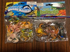 Nature World Plastic Figure Toy Insects Spiders & Ocean Animal Crabs For Ages 3+