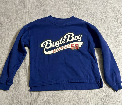 Vintages Bugle Boy Sweatshirt Navy Blue - Youth Size M 12-14