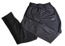 Adidas Primegreen 3-Stripes Track Pants Men's Dark Gray Black Ankle-Zip - Medium