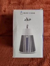 BuzzBGone Zap Portable LED Light Bug Mosquito Kill Zapper Rechargeable NEW