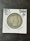 1907 D Barber Silver Quarter Good Condition U.S. 25c Type Coin (Raw18781)