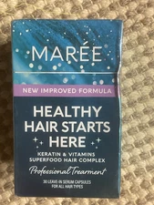 Maree Keratin & Vitamins For All Hair Types 30 Leave In Serum Capsules Exp10/27