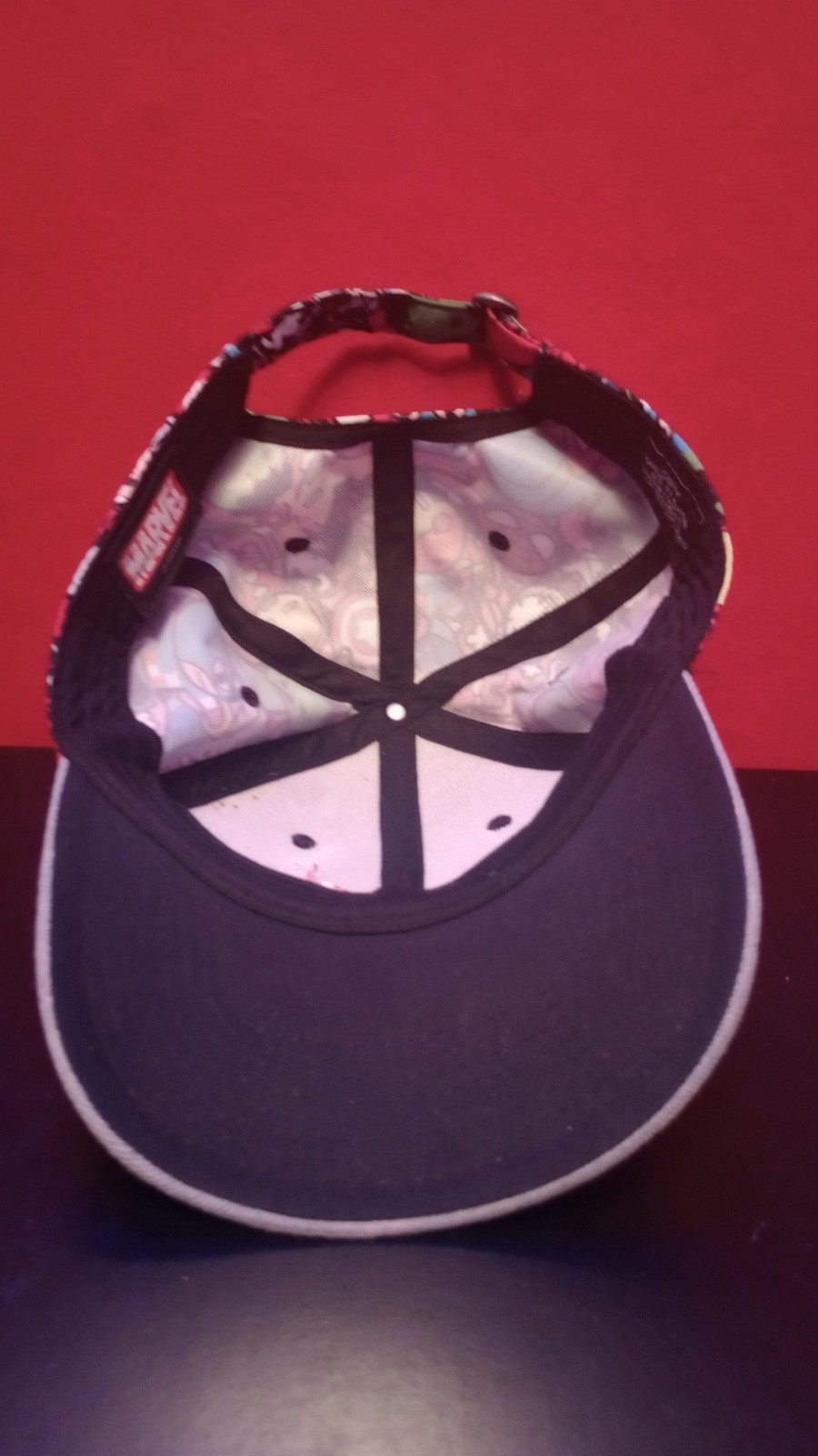 Marvel All Over Print Snapback Hat OSFA NEW Logo … - image 2