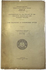 Maynard Metcalf / Salpidae Taxanomic Study Smithsonian Institution Bulletin 100