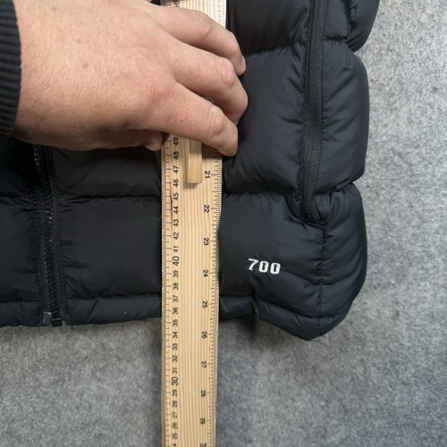 North Face Weste Herren Größe M Schwarz Nuptse 700 Daunen Körperwärmer Isoliert - Bild 5 von 18