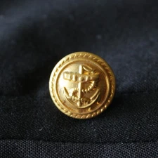 London Badge & Button Co Blazer Cuff Button 15mm Brass Anchor England