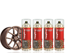 Alloy Wheel Paint Kit IMOLA BRONZE x  4 Spray Cans. Professional Nozzles