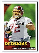 2010 Topps Trent Williams RC Rookie Card #225 Washington OT Oklahoma