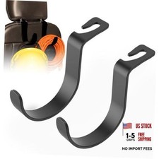 XL Hard Hat Holder for Truck, Heavy-Duty Headrest Hooks, Seat Back 2 Pack