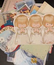 Vintage Lot Of 50 Christmas Cards Including Some Hallmark NOS Some Envelopes