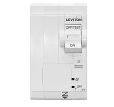 Leviton Smart 2-Pole 15A GFPE Circuit Breaker, Voltage 120/208 VAC Thermal Magne