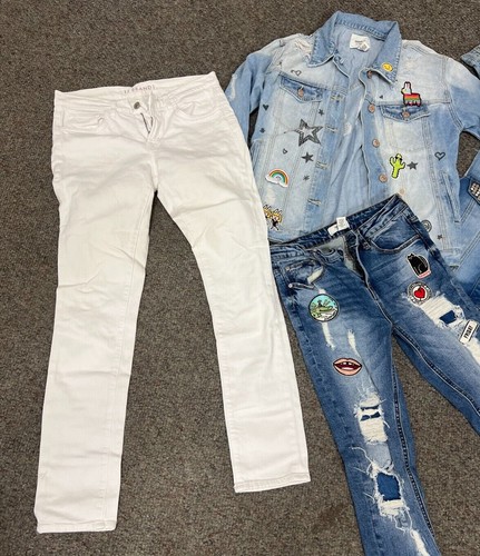Girls Denim Jeans, Pants, Vests, Jackets, and Overalls - Lot of 5 - Picture 3 of 9
