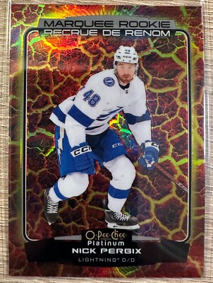 2022-23 OPC PLATINUM HOCKEY NICK PERBIX HOT MAGMA SP RC #267 #423/499