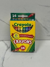 Crayola 24 Count Assorted Color Crayons With Discontinued Dandelion 2014 52-3024