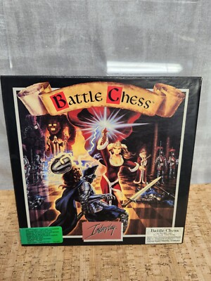 Battle Chess IBM Tandy 1988 Vintage PC Game Interplay 5.25  Disks