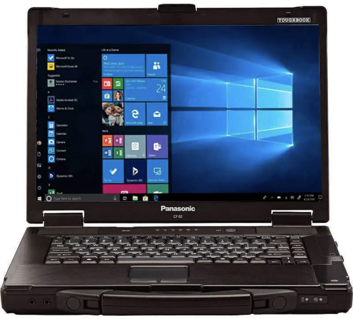 Panasonic Toughbook CF-52 Rugged 4GB RAM 512GB SSD Win 7 32/64 Bit