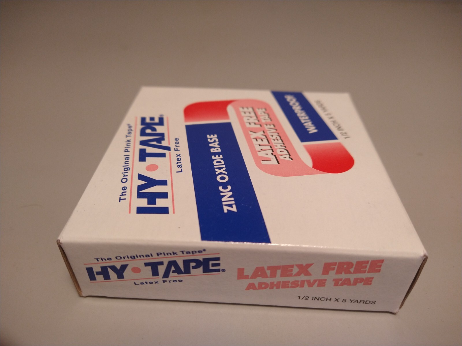 HYTAPE. 1" x 5yds Waterproof Adhesive Pink Tape (Latex Free) Zinc