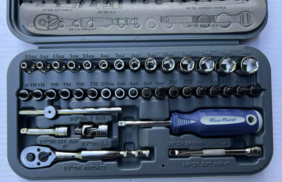 Blue Point 38pc 1/4" Service Set(BLPATSCM38), As sold by Snap On(Bluepoint). - Image 2 of 4